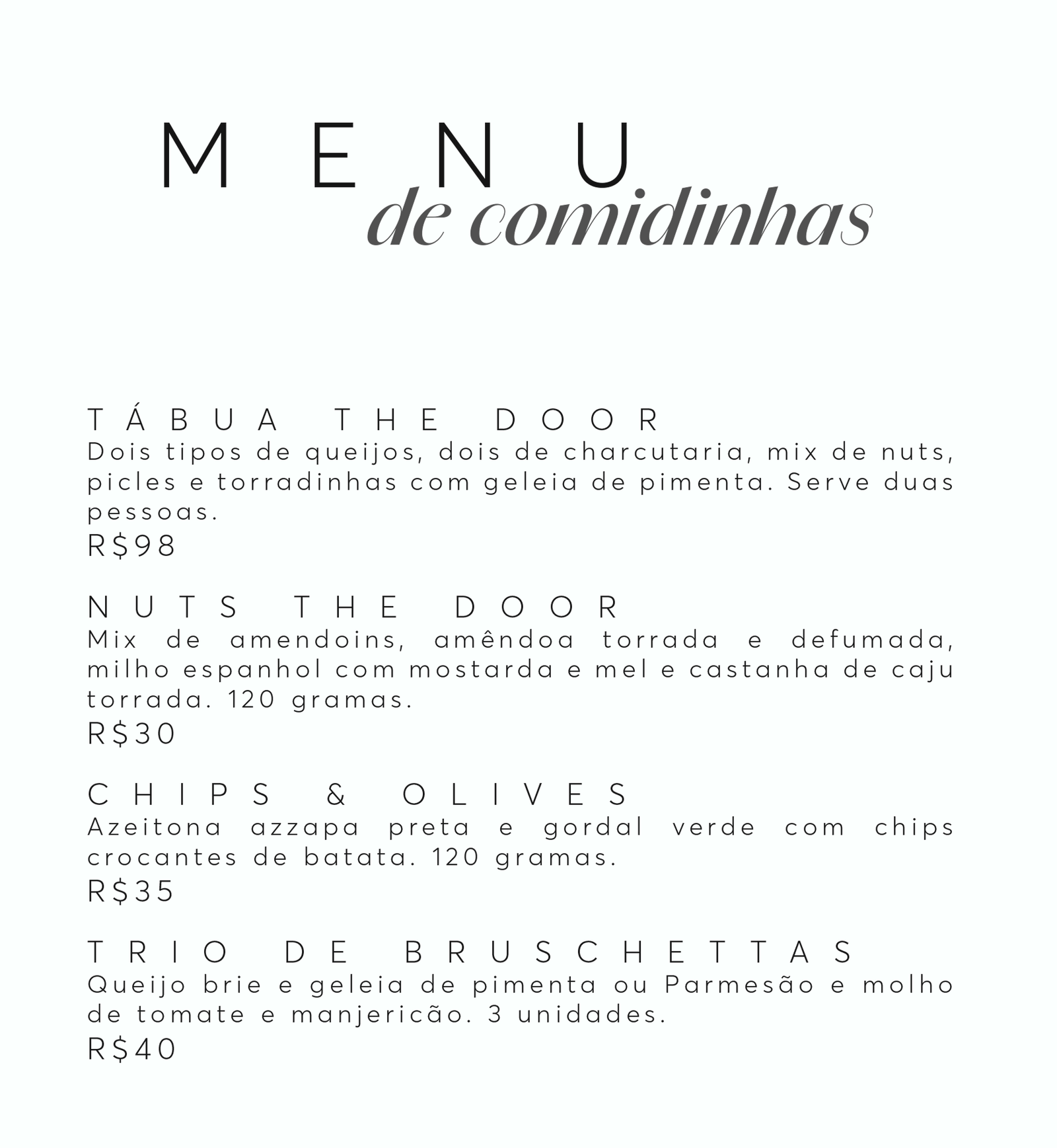 Menu 13